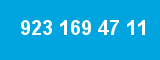 923 169 47 11 923 169 47 11